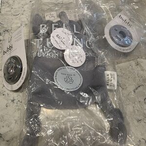 Bella Tunno Pacifier Holder with Detachable Pacifier + Extra Pacifier Elephant